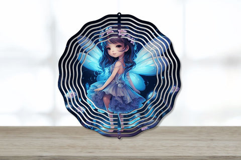 Kawaii Luminescence Fairy at Night Wind Spinner Sublimation Regulrcrative 
