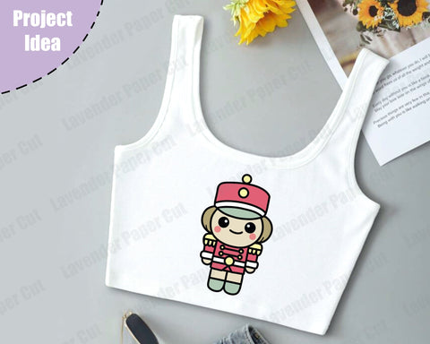 Kawaii Nutcracker, Chibi Nutcracker, SVG, PNG, JPEG, Sublimation, Christmas svg, Holiday Decor, Christmas Shirt SVG Lavender Paper Cut 