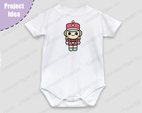 Kawaii Nutcracker, Chibi Nutcracker, SVG, PNG, JPEG, Sublimation, Christmas svg, Holiday Decor, Christmas Shirt SVG Lavender Paper Cut 