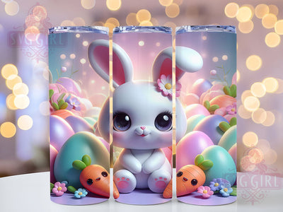 Kawaii Pastel Bunny Eggs Tumbler, Bunny Eggs Tumbler, Cute Bunny Wrap, Pastel Bunny Wrap, Spring Bunny Wrap, Sublimation Design, Trendy Gift Idea Sublimation SvggirlplusArt 