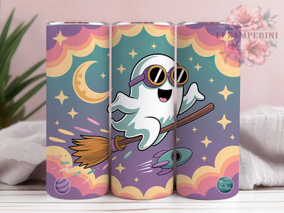 Kawaii Pastel Ghost Halloween Tumbler, Kawaii Halloween, 20Oz Tumbler, Sublimation Design, Retro Spooky, Cute Flying Spirit, Soft Goth Vibes Sublimation Li Zamperini 