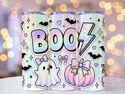 Kawaii Pastel Halloween 20oz Tumbler, Kawaii Design, Pastel Theme, Halloween Style, Cute Ghost, Whimsical Charm, 20oz Wrap, Sublimation Tumbler Sublimation SvggirlplusArt 