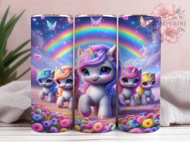 Kawaii Pastel Unicorn Tumbler, Kawaii Fantasy Gift, Anime Unicorn Design, Cute Magic Present, Pastel Unicorn Cup, Chibi Animal Gift, Sublimation Template Sublimation Li Zamperini 