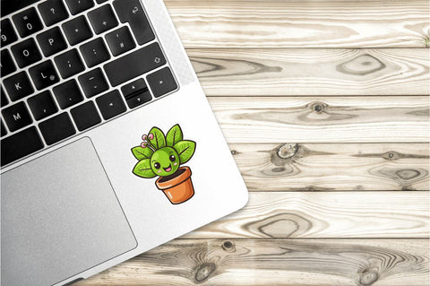 Kawaii Plant stickers Bundle Sublimation Regulrcrative 