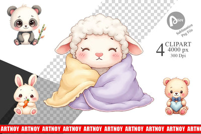 Kawaii Plush Dolls Clipart Sublimation artnoy 