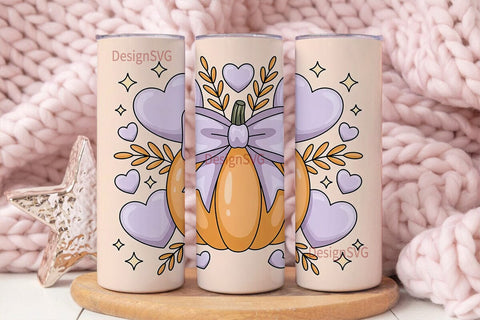 Kawaii Pumpkin Halloween 20oz Tumbler Sublimation DesignSVG 