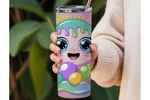 Kawaii Slime Tumbler Wrap Sublimation DesignSVG 