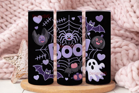 Kawaii Spooky Halloween 20oz Tumbler Sublimation DesignSVG 