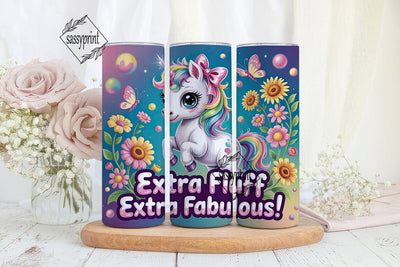 Kawaii Unicorn Tumbler Wrap PNG Sublimation sassyprint 