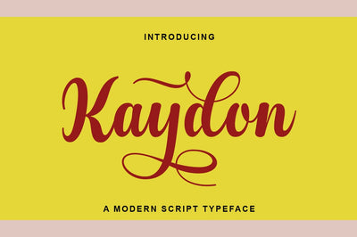 Kaydon Font gatype 