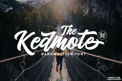 Kedmote Script Typeface Font Fadeline Std. 