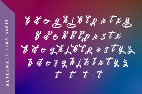 Kedmote Script Typeface Font Fadeline Std. 