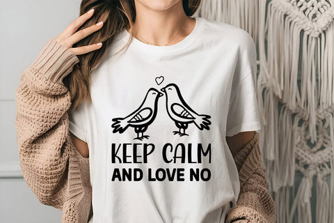 Keep Calm and love no SVG Angelina750 