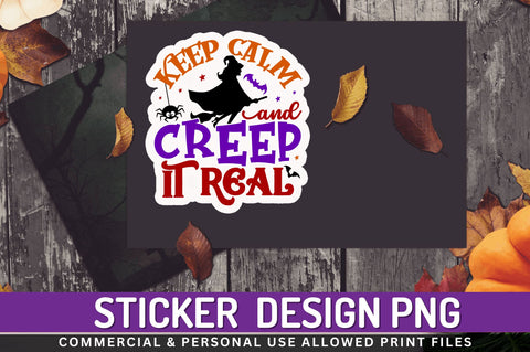 Keep calm and Stickers Design Sublimation Regulrcrative 