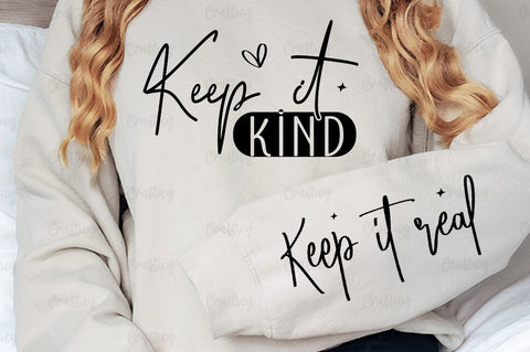 Keep it kind Sleeve SVG Design SVG Designangry 