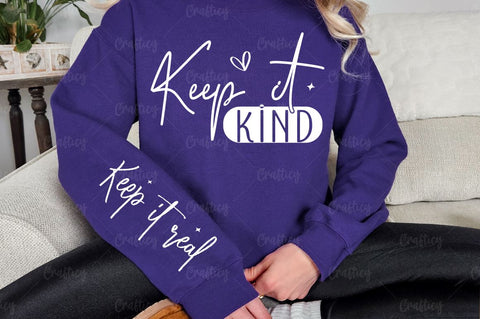 Keep it kind Sleeve SVG Design SVG Designangry 
