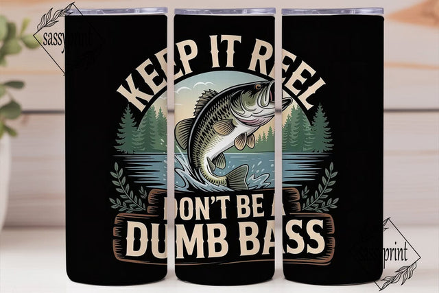 Keep It Reel Fishing 20oz Tumbler Sublimation sassyprint 