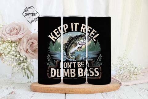 Keep It Reel Fishing 20oz Tumbler Sublimation sassyprint 