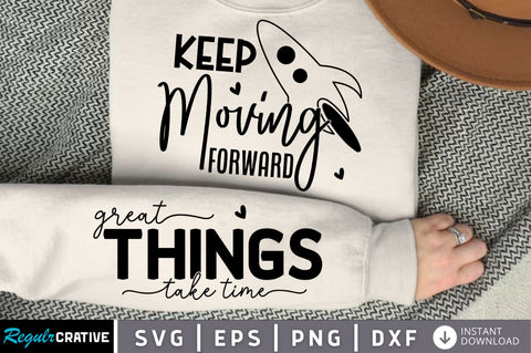 Keep Moving Forward Sleeve SVG, Boho Inspirational SVG, Love Yourself SVG, Positive Quotes SVG Design SVG Regulrcrative 