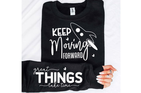 Keep Moving Forward Sleeve SVG, Boho Inspirational SVG, Love Yourself SVG, Positive Quotes SVG Design SVG Regulrcrative 