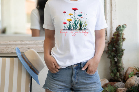 Keep on Growing - Flower Quote Sublimation Sublimation CraftLabSVG 