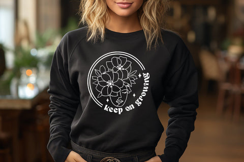 Keep on Growing | Flower Quote SVG SVG CraftLabSVG 