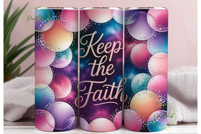 Keep the Faith 20oz Tumbler Wrap Sublimation PixelChick 