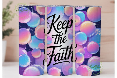 Keep the Faith 20oz Tumbler Wrap Sublimation PixelChick 
