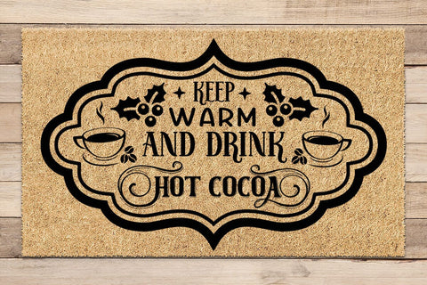 Keep warm and drink hot cocoa SVG Angelina750 