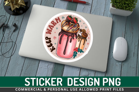 Keep warm Sticker Design Sublimation Regulrcrative 
