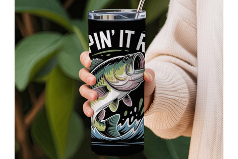 Keepin' It Reel 20oz Tumbler Wrap Sublimation DesignSVG 