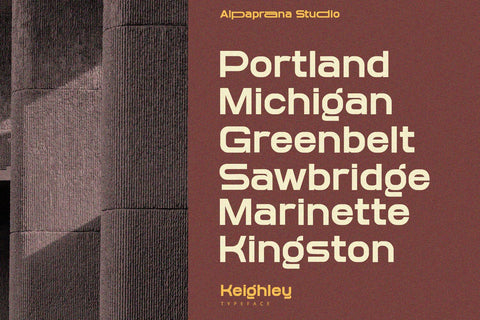Keighley - Sans Serif Font Font Alpaprana Studio 