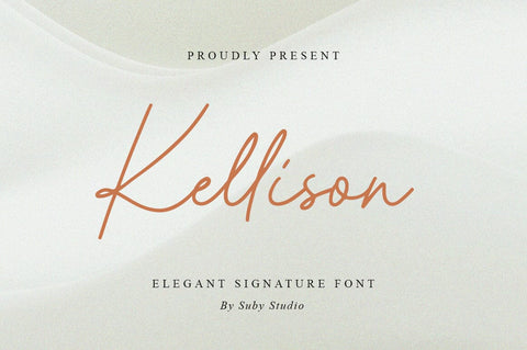 Kellison Signature Font Suby Studio 