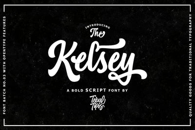 Kelsey Script Typeface Font Fadeline Std. 