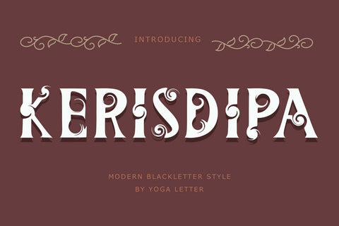 Kerisdipa Font Prasetya Letter 
