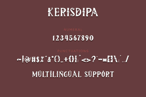 Kerisdipa Font Prasetya Letter 