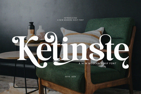 Ketinste - Elegant Serif Font Font studioalmeera 