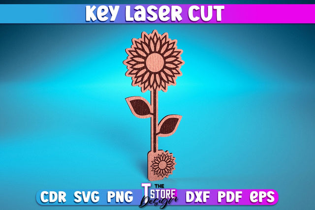 Key Laser Cut Design | Home Laser Cut Design | CNC Files SVG The T Store Design 