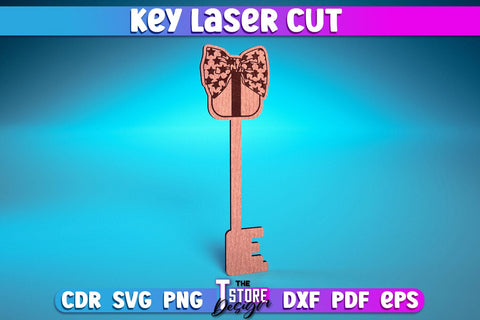 Key Laser Cut Design | Home Laser Cut Design | CNC Files SVG The T Store Design 