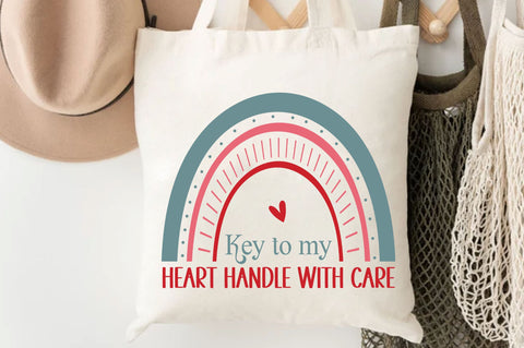 Key to my heart handle with care Svg Design SVG Regulrcrative 