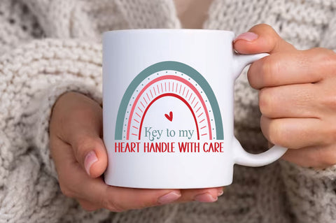 Key to my heart handle with care Svg Design SVG Regulrcrative 
