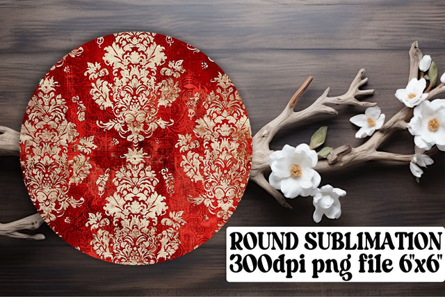 Keychain and Coaster Kit with Red Glitter Designs Sublimation afrosvg 