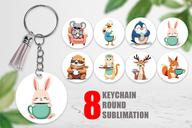 Keychain Animal Finest Brew Sublimation artnoy 