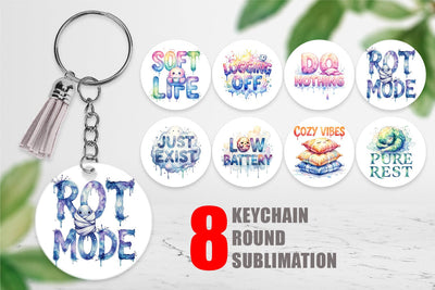 Keychain Anti Hustle Rest Sublimation artnoy 