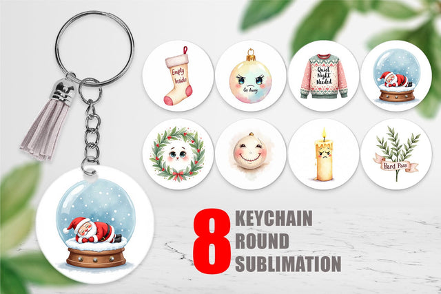 Keychain Anti Social Sublimation artnoy 