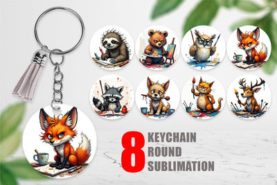 Keychain Art Grumps Sublimation artnoy 
