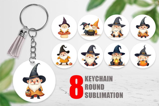 Keychain Baby Gnome Halloween Sublimation artnoy 