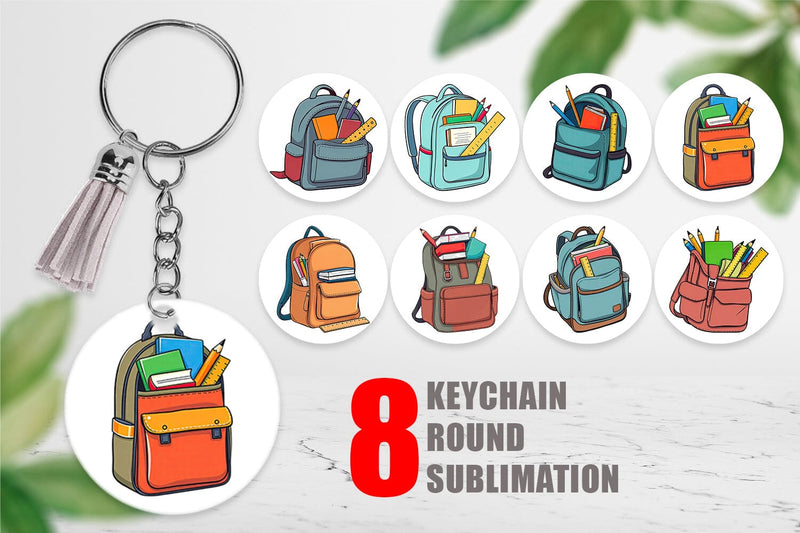 Keychain Backpack Sublimation artnoy 