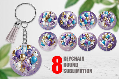 Keychain Balloons Sublimation artnoy 