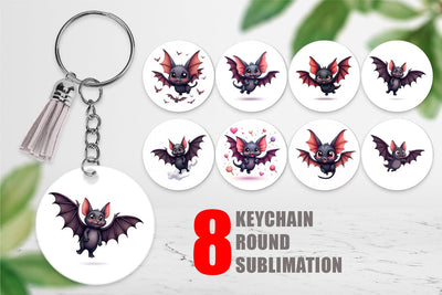 Keychain Bat Variations Sublimation artnoy 
